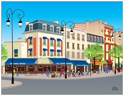 dessin marché Yvelines