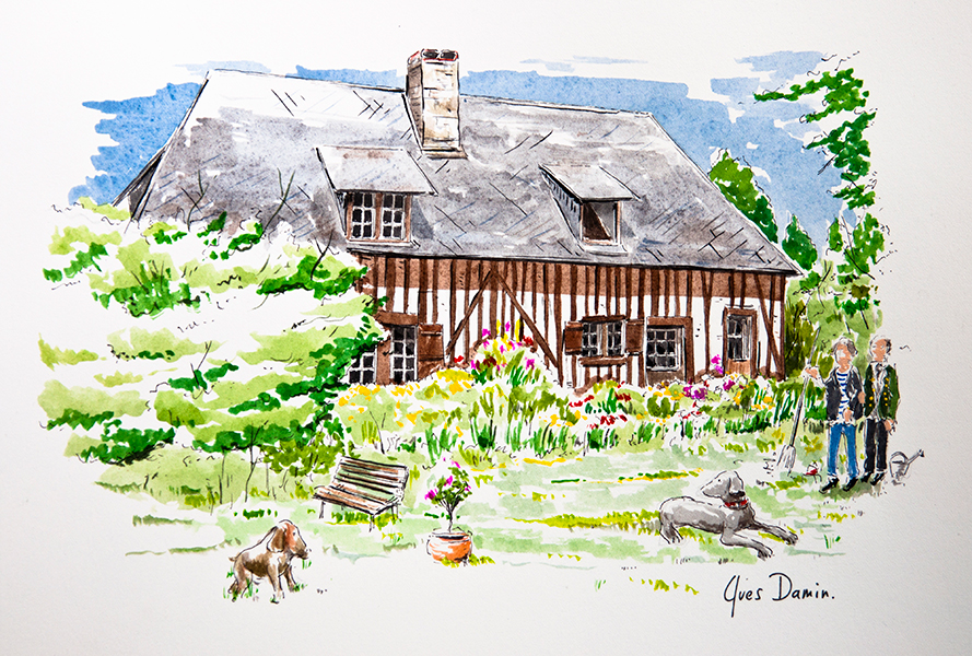 Maison normande à colombages