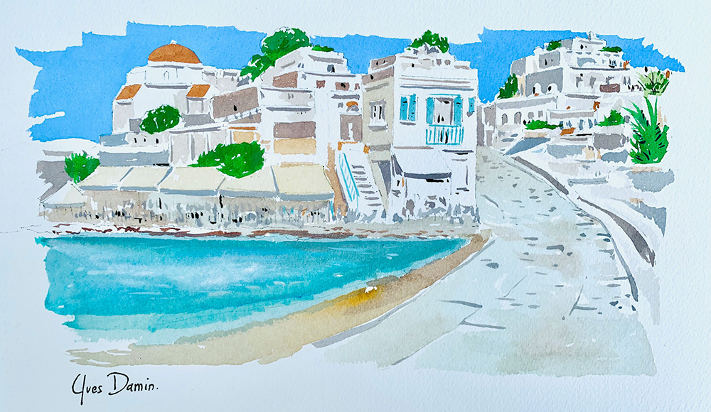 paysage de Mykonos