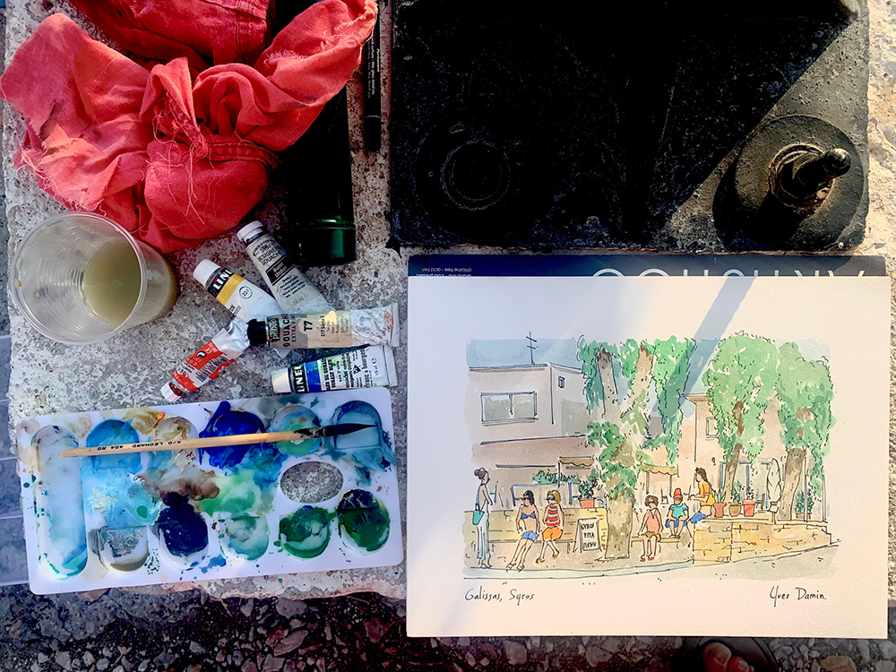 gouache et aquarelle